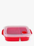 good2heat Microwave Cookware Divided Container Lunch Box, 1.3L, Red