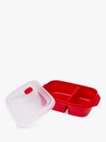 good2heat Microwave Cookware Divided Container Lunch Box, 1.3L, Red