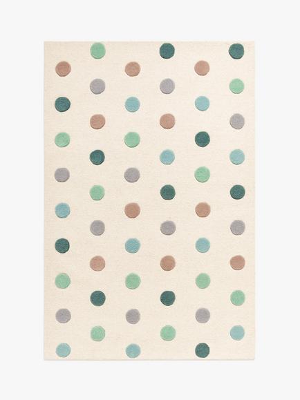 John Lewis Polka Dot Wool Rug, L180 x W120cm, Multi, Multi