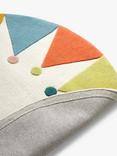 John Lewis Life's a Carnival Wool Rug, Dia 100cm, Multi