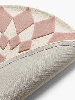 John Lewis Starburst Wool Rug, Dia. 100cm - view 2, Plaster