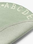John Lewis Alphabet Wool Rug, Dia. 100cm, Green