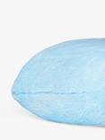 John Lewis Kids' Faux Fur Heart Cushion, Celeste