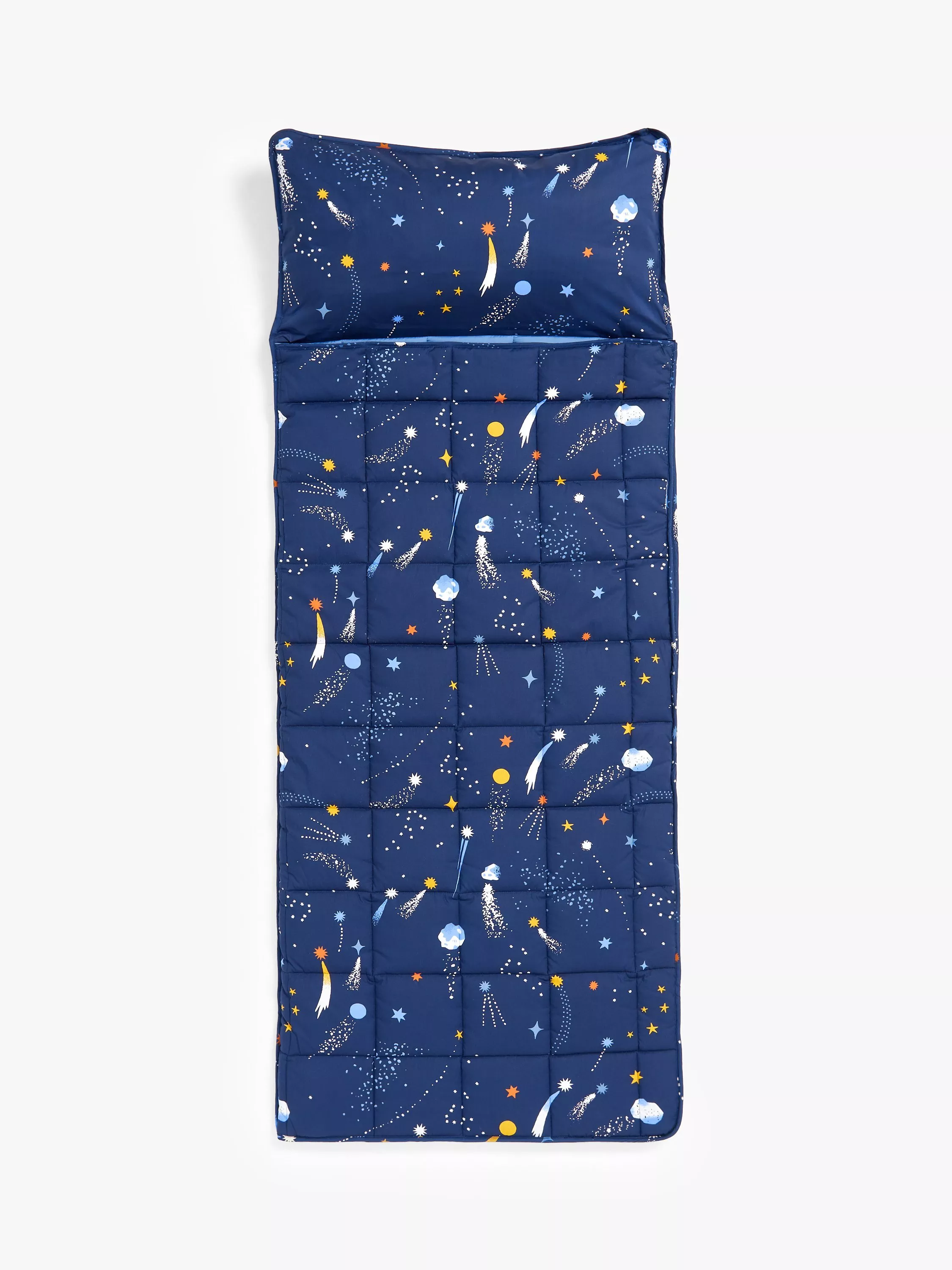 John Lewis Kids' Space Pure Cotton Sleepover Bag