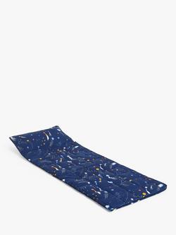 John Lewis Kids' Space Pure Cotton Sleepover Bag - view 2, Blue