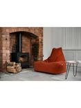Extreme Lounging Mighty Brushed Suede Bean Bag, Rust