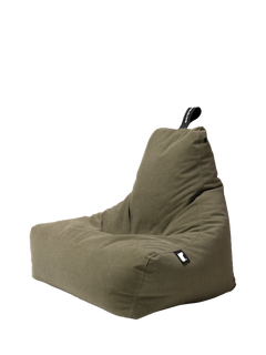 Extreme Lounging Mighty Brushed Suede Bean Bag, Green
