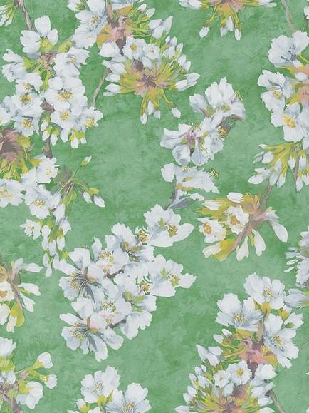 Designers Guild Fleur D' Assam Wallpaper, Emerald Pdg1148/02
