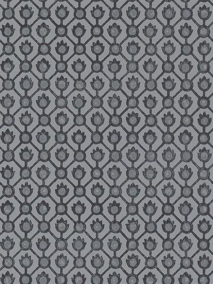 Designers Guild Jaal Wallpaper, Graphite Pdg1150/05