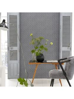 Designers Guild Jaal Wallpaper - view 2, Graphite Pdg1150/05