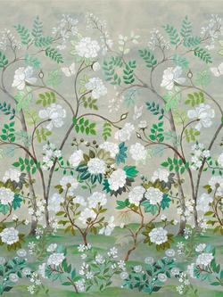 Designers Guild Fleur O Celadon Wallpaper Panel Set, Celadon Pdg1152/01
