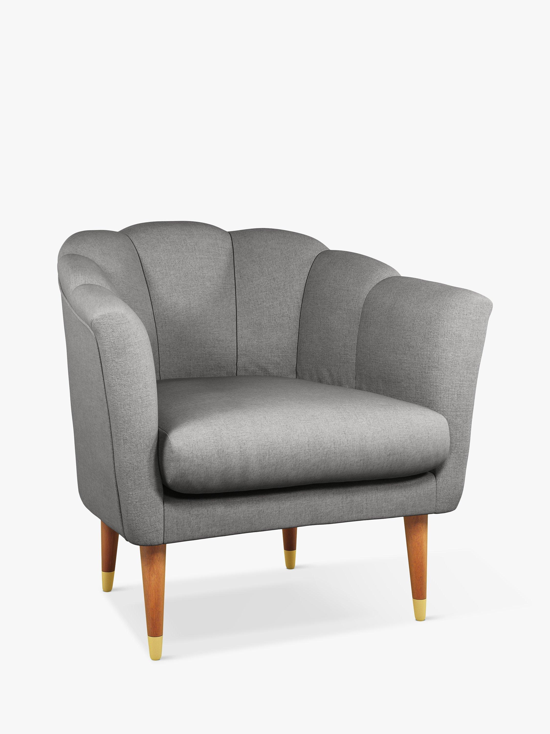 Enville Range, John Lewis + Swoon Enville Armchair, Dark Leg, Nickel Weave