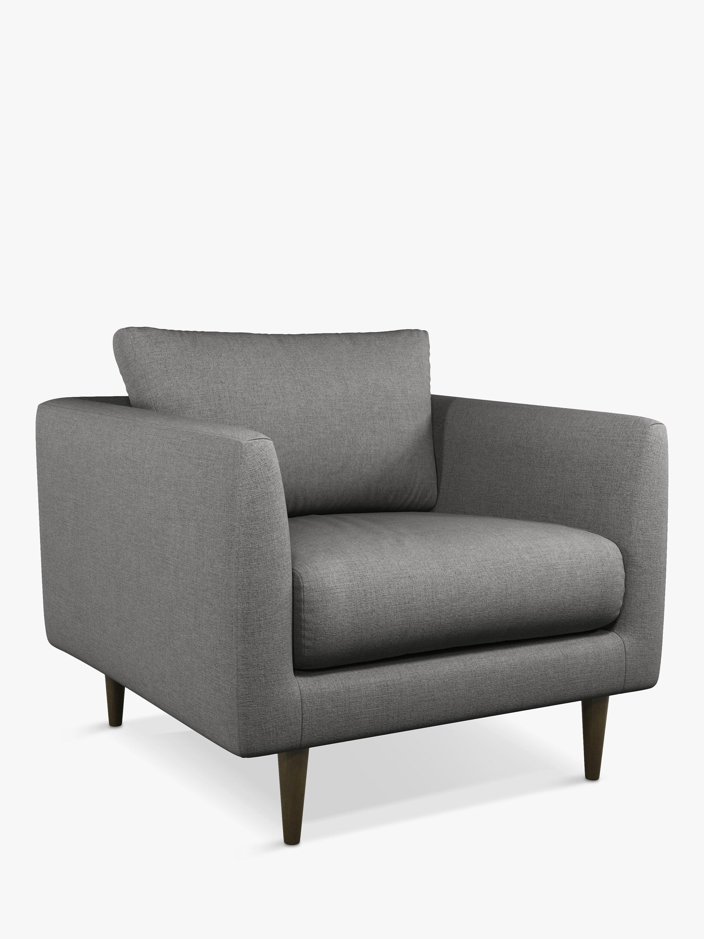 Latimer Range, John Lewis + Swoon Latimer Armchair, Dark Leg, Nickel Weave