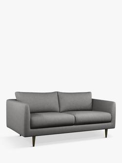 Swoon + John Lewis Latimer Medium 2 Seater Sofa, Dark Leg, Nickel Weave