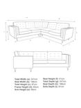 John Lewis + Swoon Lyon Grand 5 Seater Sofa, Dark Leg