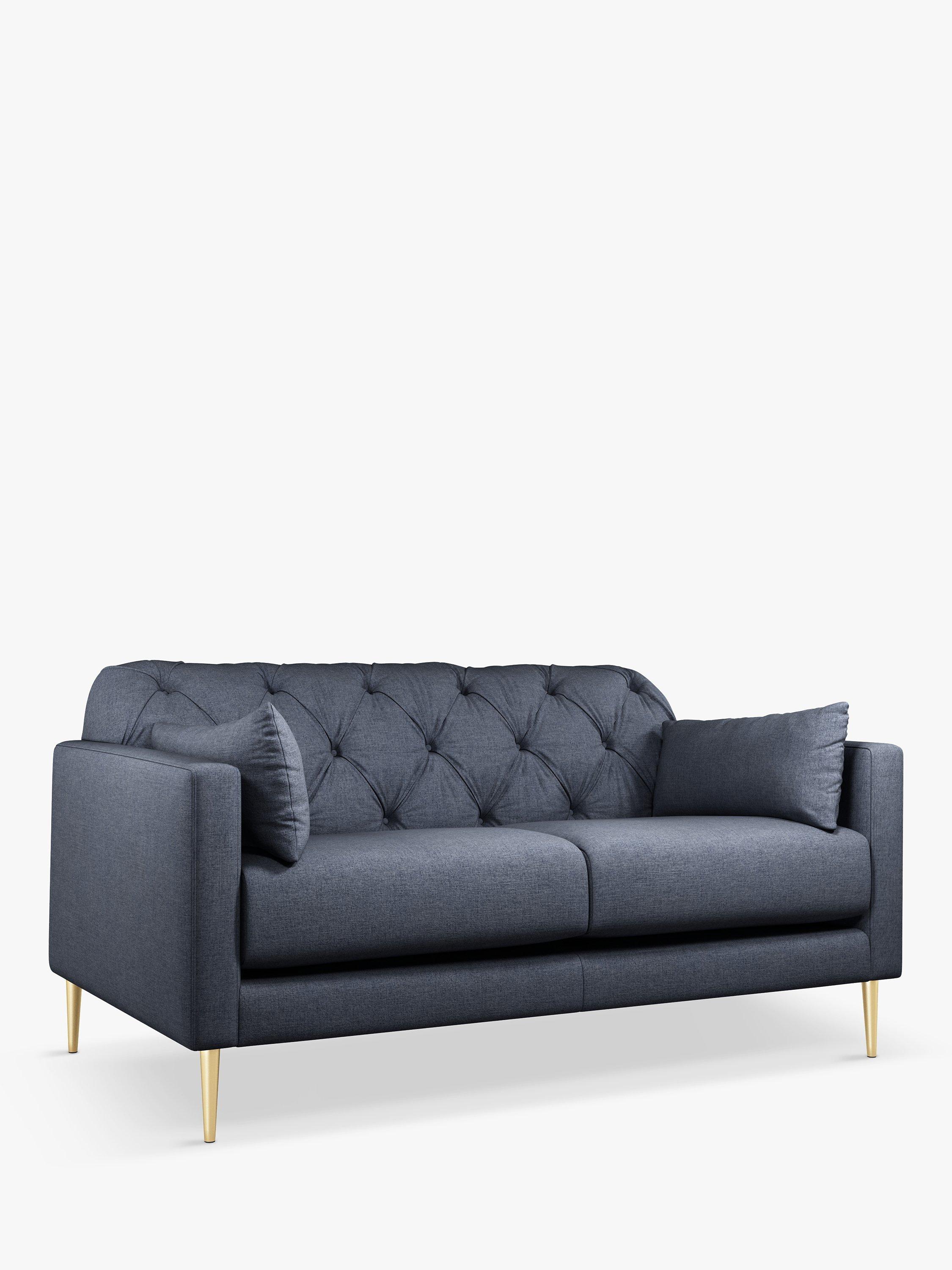 Mendel Range, John Lewis + Swoon Mendel Medium 2 Seater Sofa, Metal Leg, Denim Weave