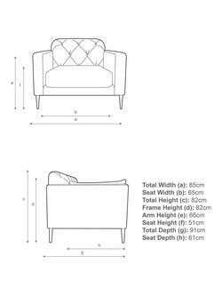 John Lewis + Swoon Mendel Armchair, Metal Leg - view 2, Turmeric Velvet