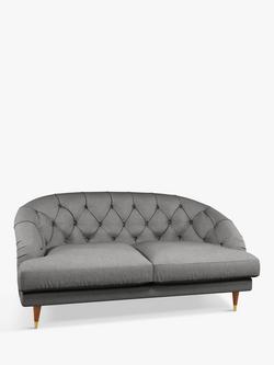 John Lewis + Swoon Radley Medium 2 Seater Sofa, Dark Leg, Nickel Weave