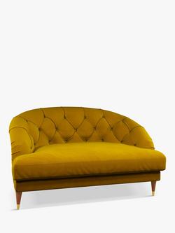 John Lewis + Swoon Radley Loveseat, Dark Leg, Turmeric Velvet
