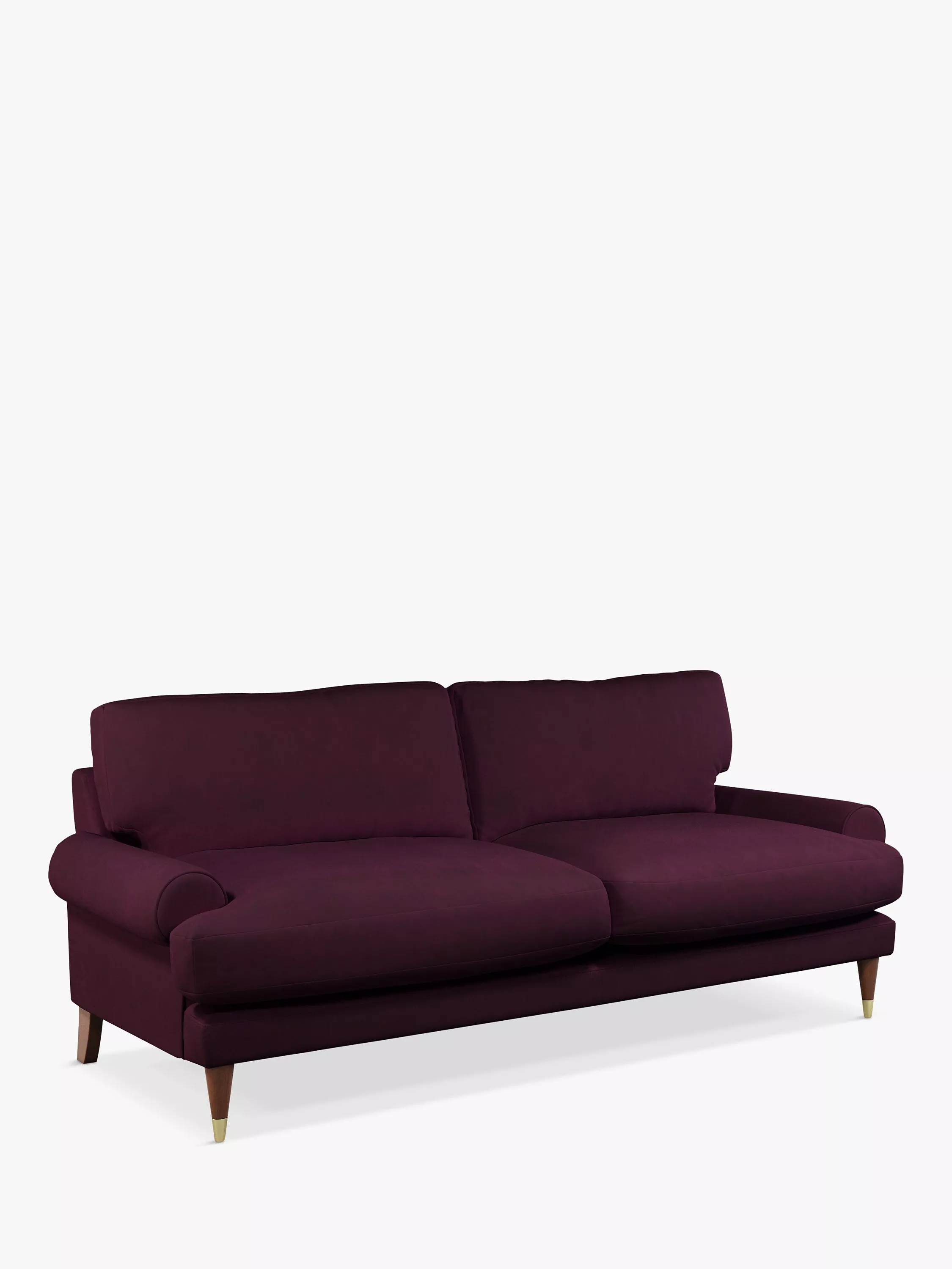 John Lewis + Swoon Roche Large 3 Seater Sofa, Dark Leg