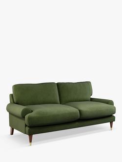 John Lewis + Swoon Roche Medium 2 Seater Sofa, Dark Leg, Fern Green Velvet