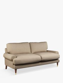 John Lewis + Swoon Roche Medium 2 Seater Sofa, Dark Leg, Stone Weave