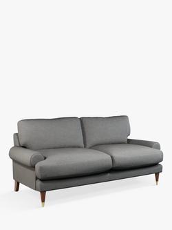 John Lewis + Swoon Roche Medium 2 Seater Sofa, Dark Leg, Nickel Weave