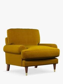John Lewis + Swoon Roche Armchair, Dark Leg, Turmeric Velvet