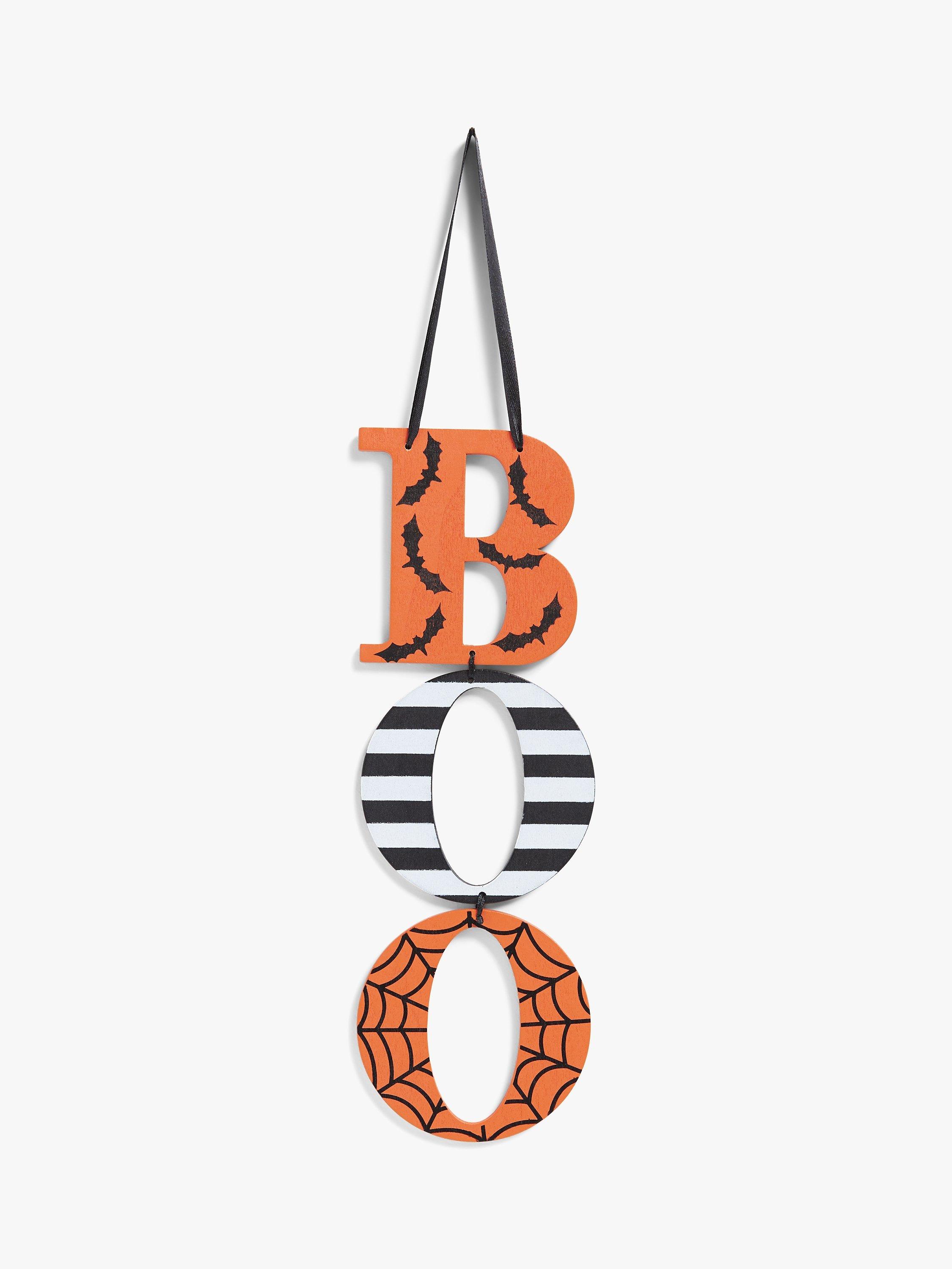 John Lewis Halloween Wood "Boo" Sign