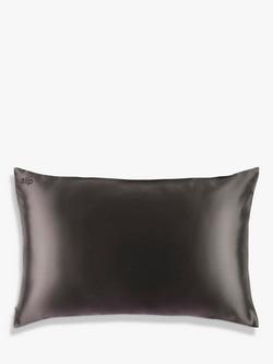 Slip® Pure Silk Zippered Pillowcase - view 2, Charcoal