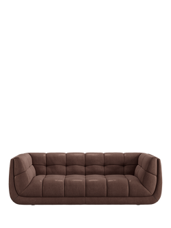 At The Helm Leo Grand 3 Seater Leather Sofa, Adventurer Canyon Hawk