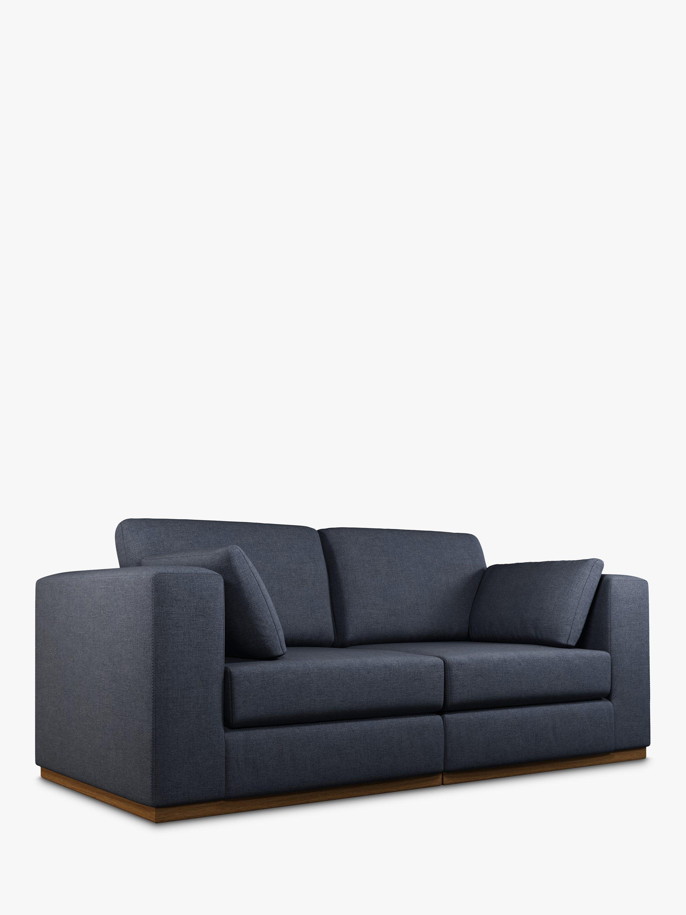 Rubik Range, John Lewis + Swoon Rubik Medium 2 Seater Sofa, Dark Leg, Denim Weave