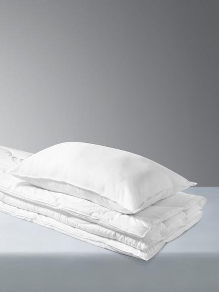 little home at John Lewis Soft Touch Washable Pillow & Duvet Set, 4.5 Tog, Single, White