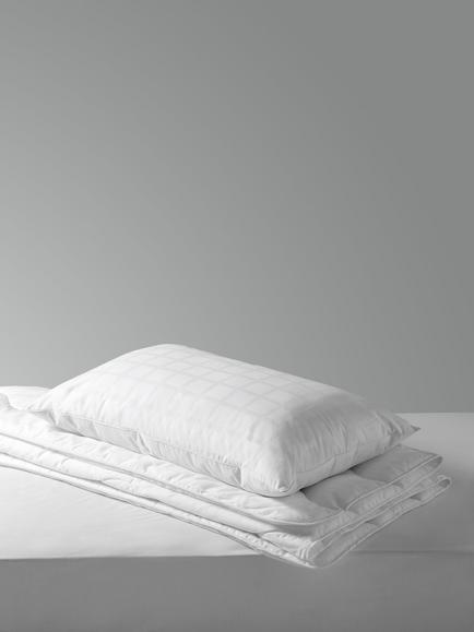 little home at John Lewis Anti-Allergen Washable Single Duvet & Pillow Set, 4.5 Tog, White