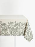 John Lewis Japonica Rectangular Cotton Tablecloth, 250 x 160cm, Green
