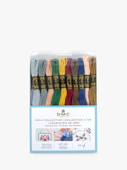 DMC Gold Collection Embroidery Thread, 27 Colours, Multi