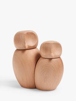 John Lewis Owl Set Ornament, FSC-Certified (Beech Wood), Natural