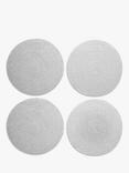 John Lewis Woven Cotton Round Placemat, Set of 4