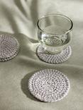 John Lewis Woven Cotton Round Coasters, Set of 4