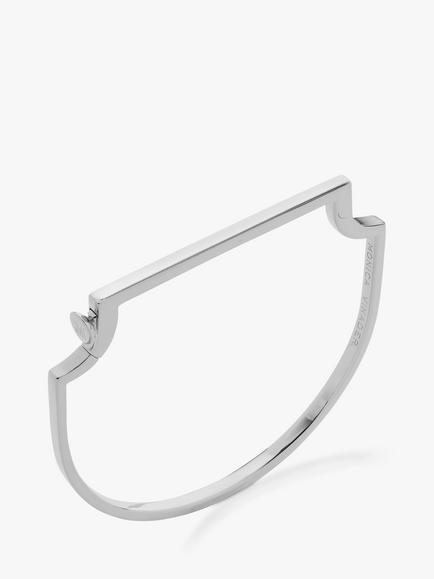 Monica Vinader Signature Skinny Bangle, Silver