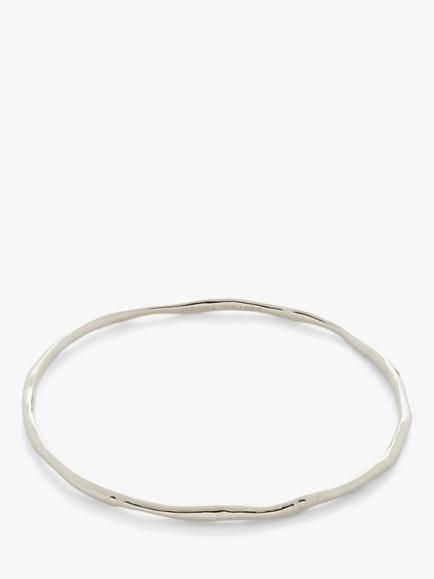 Monica Vinader MV Siren™ Muse Bangle, Silver, Silver