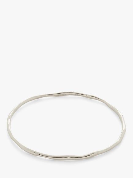 Monica Vinader MV Siren™ Muse Bangle, Silver, Silver