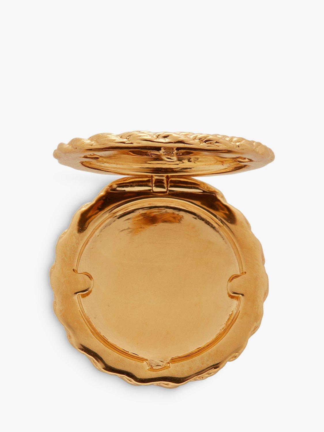 Product image 2 of 6, which shows Monica Vinader Corda Diamond Locket, Gold