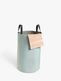 John Lewis Canvas Laundry Basket - view 2, Nettle