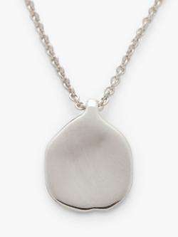 Monica Vinader MV Siren™ Petal Chain Necklace, Silver - view 2, Silver