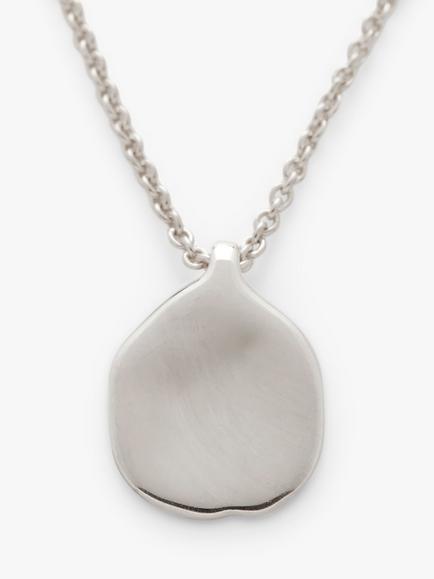 Monica Vinader MV Siren™ Petal Chain Necklace, Silver - view 2, Silver
