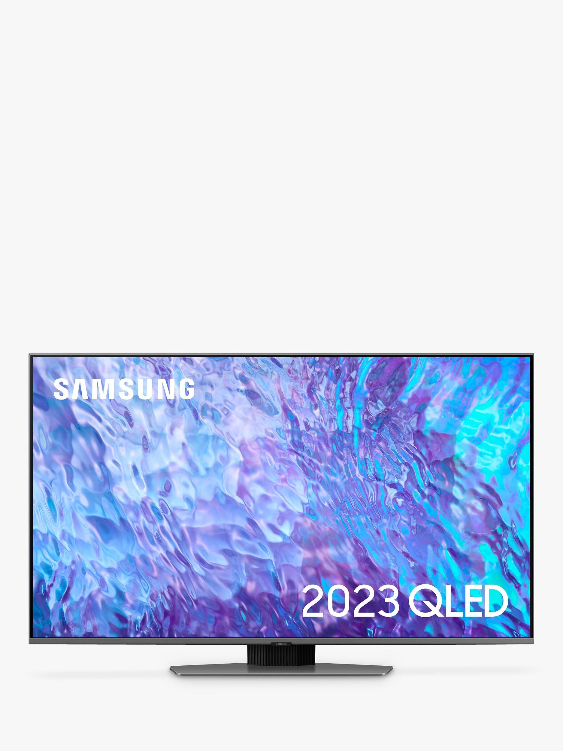 Samsung QE50Q80C (2023) QLED HDR 4K Ultra HD Smart TV, 50 inch with TVPlus & Dolby Atmos, Carbon Silver