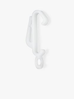 John Lewis Glider/Hook Lightweight Track, Pack of 10, White