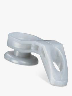 John Lewis Glider/Hook Mediumweight Track, Pack of 10, Silver