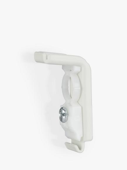 John Lewis Wall Bracket Mediumweight Track, Pack of 4, White